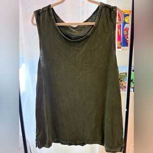 Olive Green Sleeveless Tank